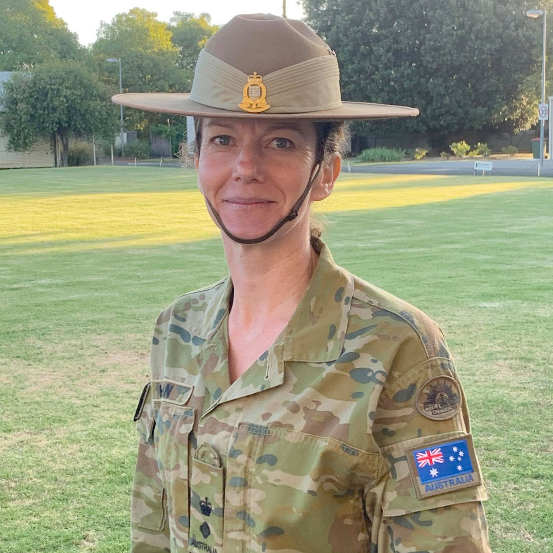 Ilona Horan in her Army uniform