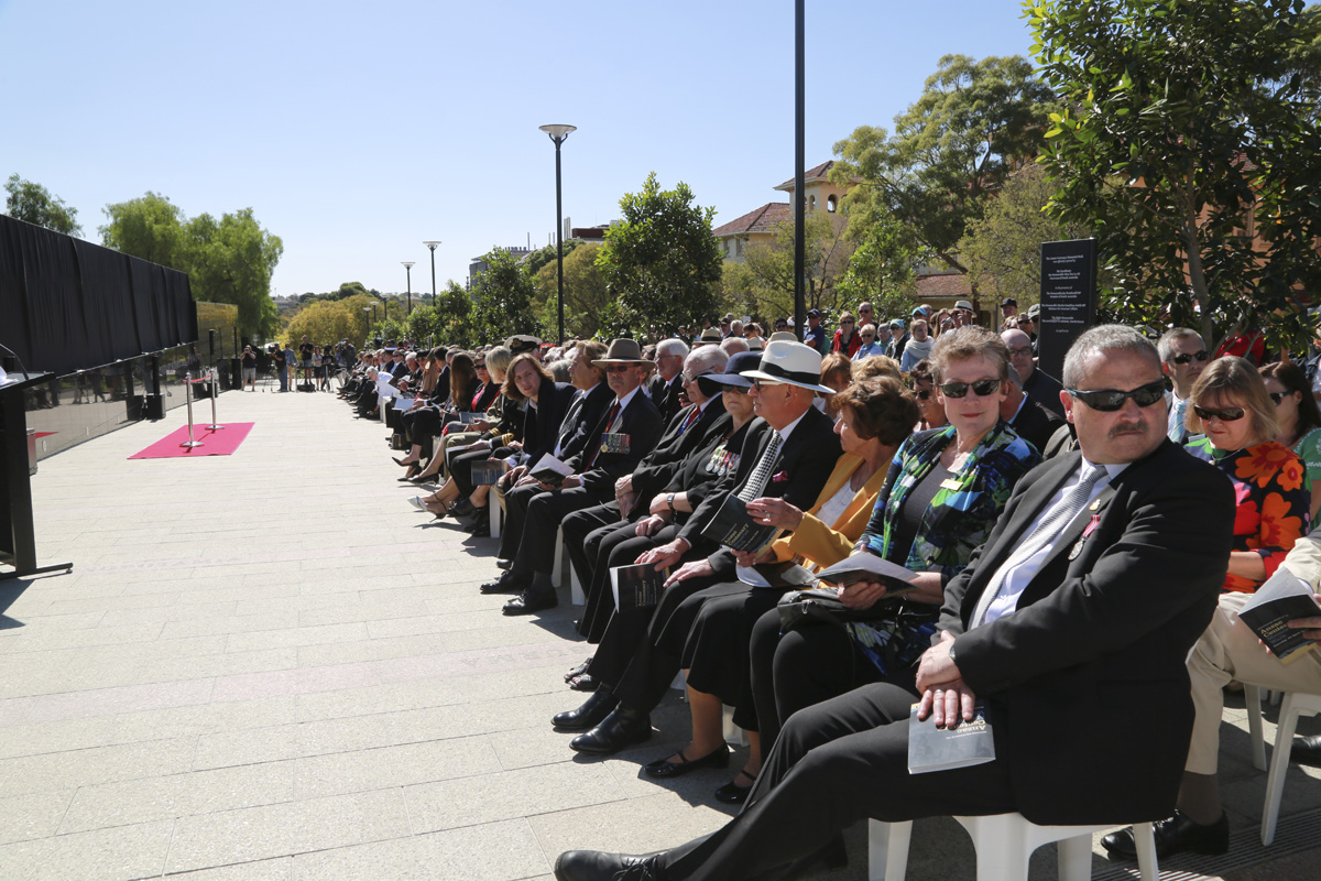 Opening of the Anzac Centenary Memorial Walk.